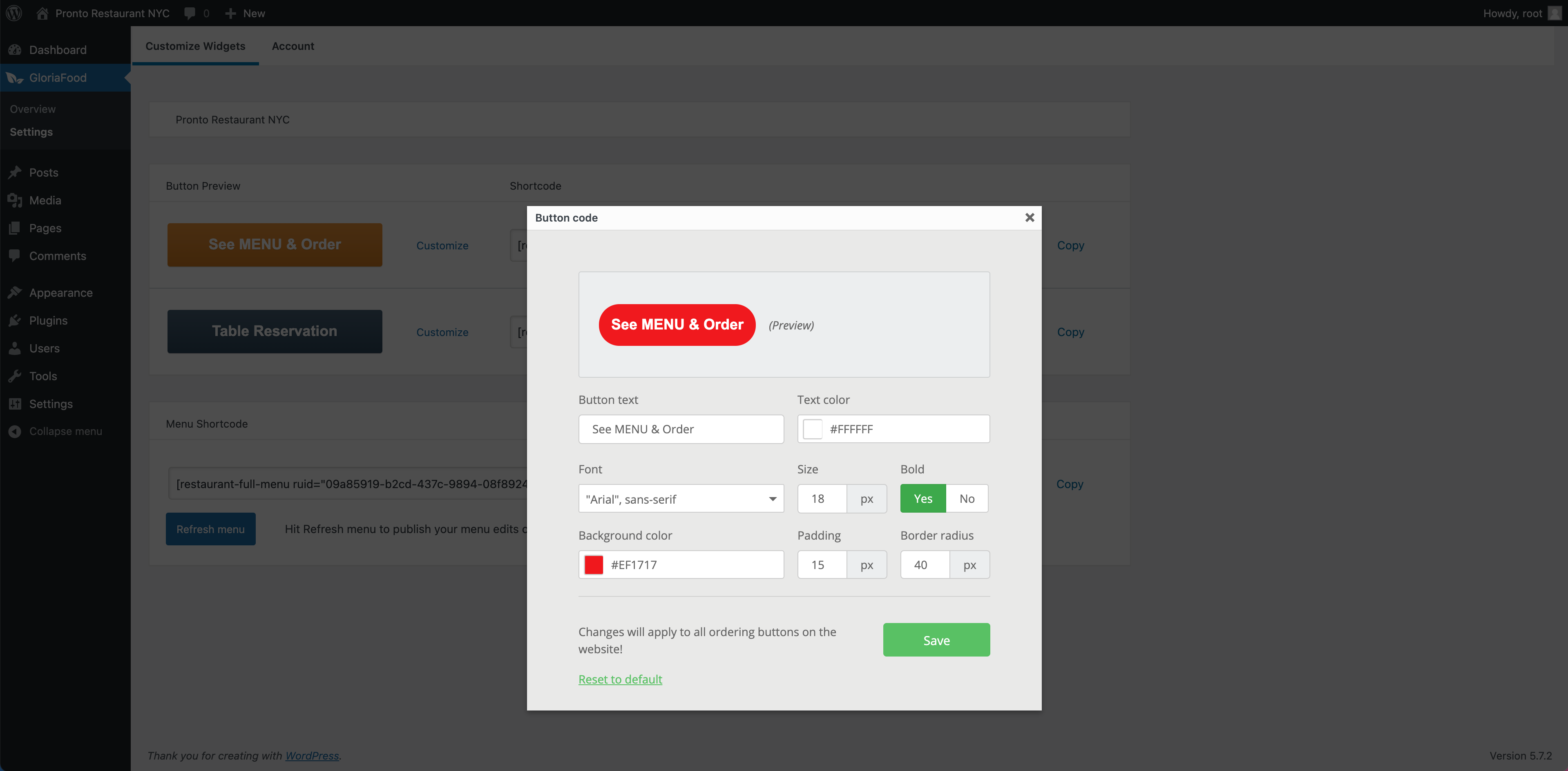 GloriaFood Online Ordering: Free Restaurant WordPress Theme - How to ...
