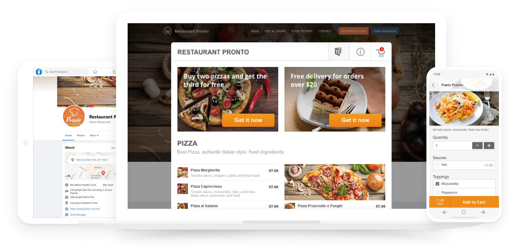 Mobile apps for restaurant ownersand their food clients