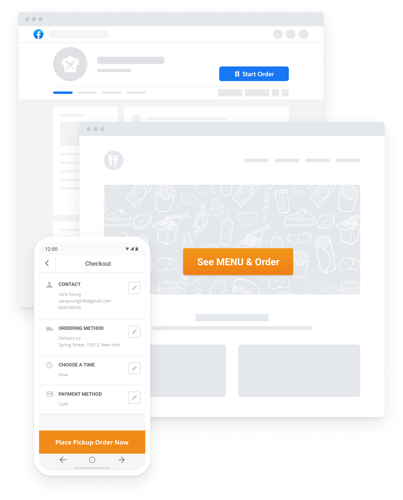 Online Ordering System for Takeaway and Delivery