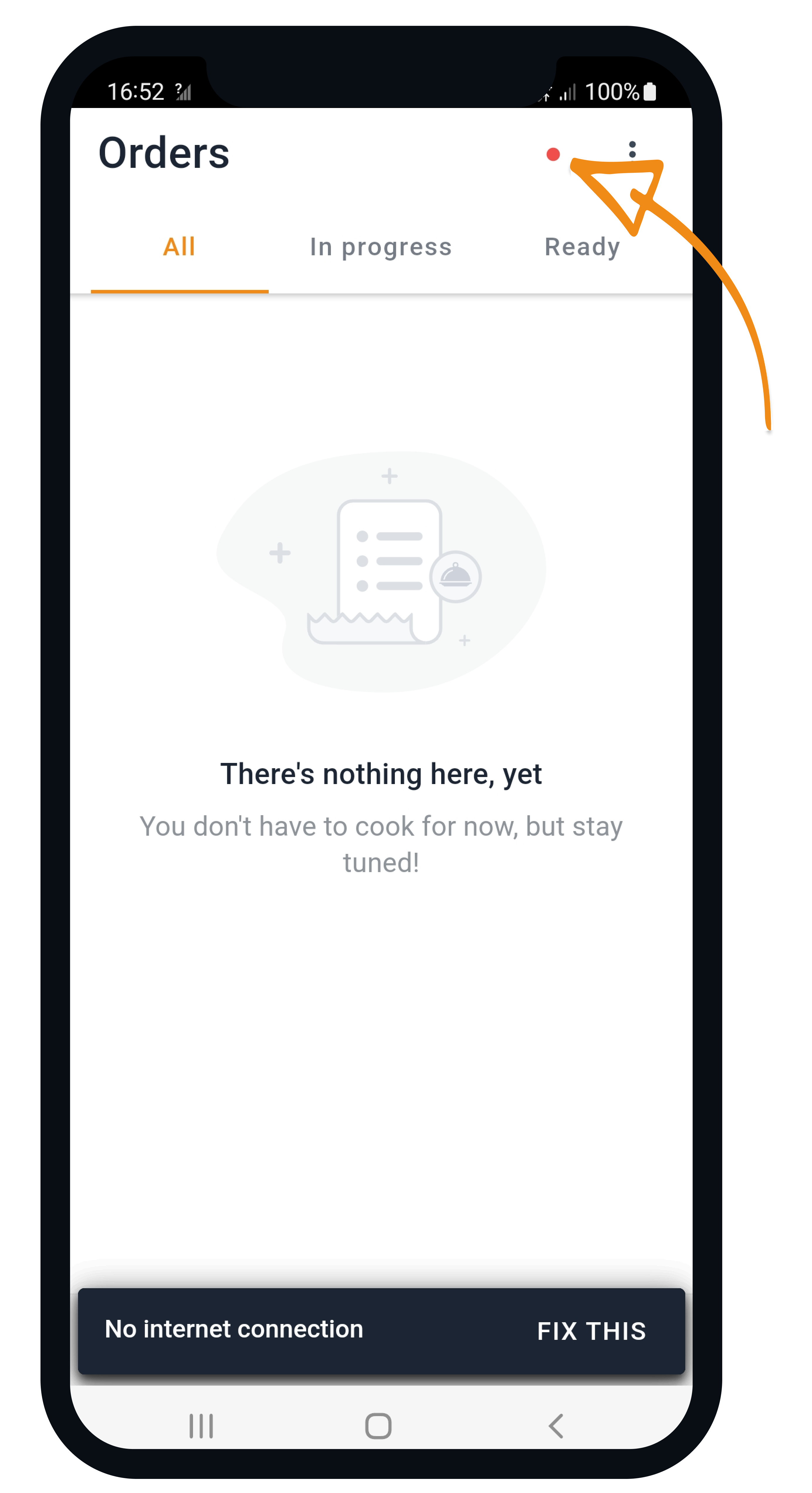 How to accept orders with the mobile ordering app