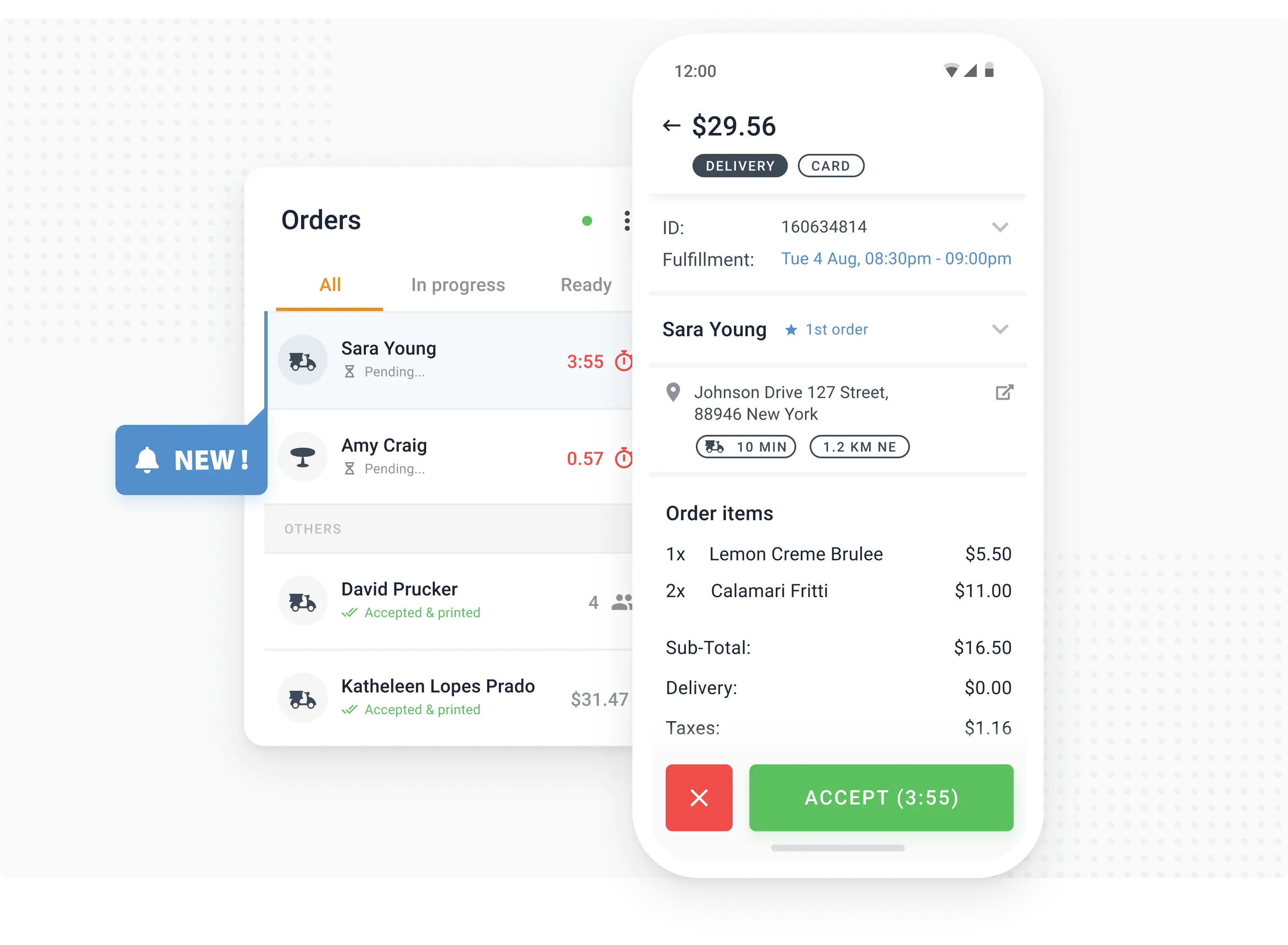 pre order food app for accepting scheduled orders