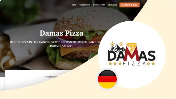 GloriaFood Reviews: Damas Pizza - Germany