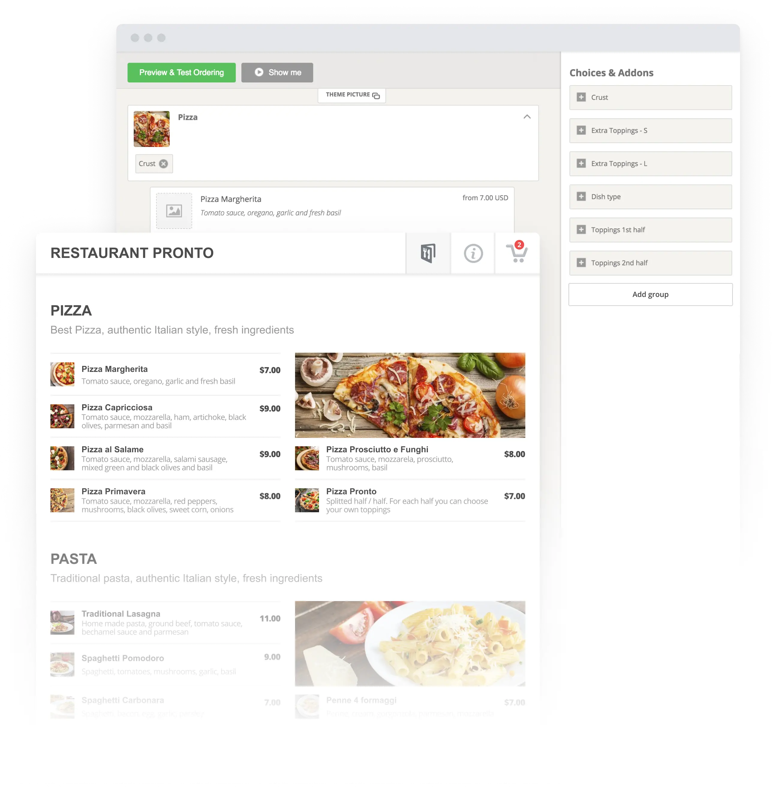 Wordpress food menu plugin