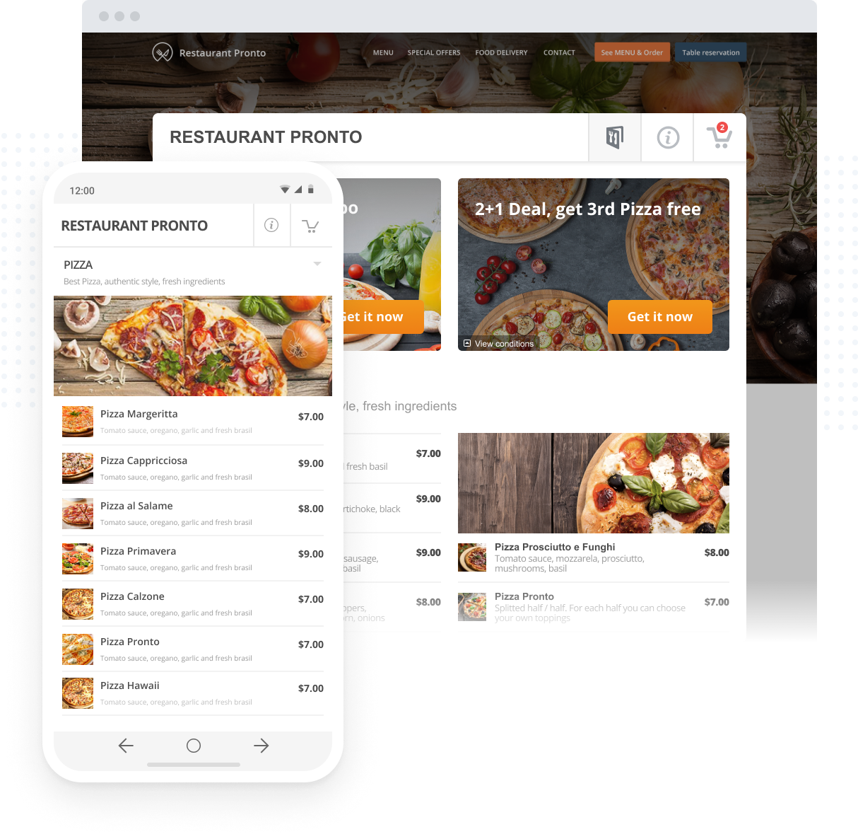 Wordpress restaurant menu plugin with builtin online ordering
