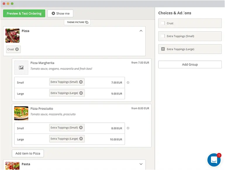Configurez le système wordpress commande en ligne restaurant