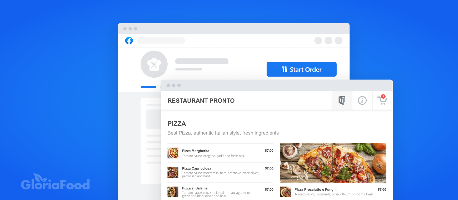 facebook online ordering app