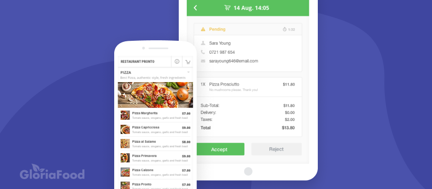 how does online food ordering system work