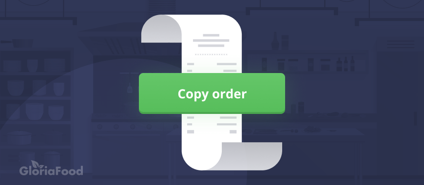 restaurant order taking app copy order option