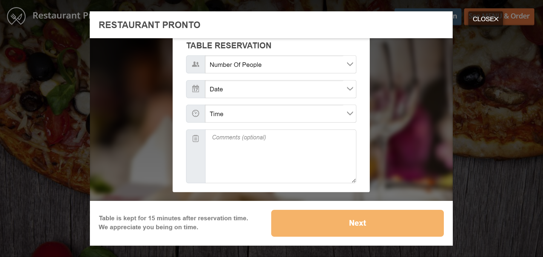 restaurant website design templates