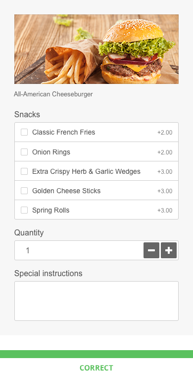 menu design tips: offer fries with burger 