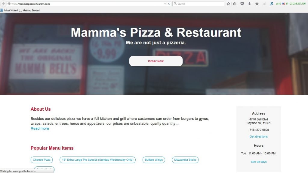 online food portals using dummy websites