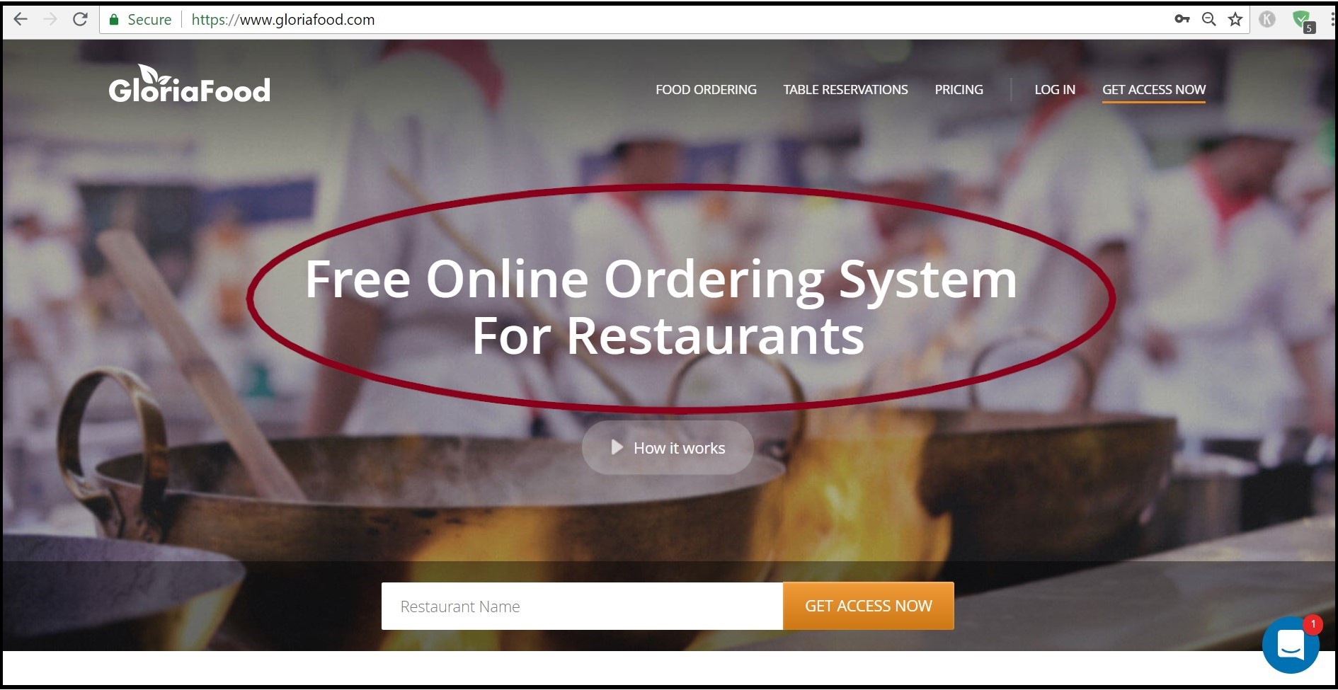 restaurant SEO tactics: have a visible headline