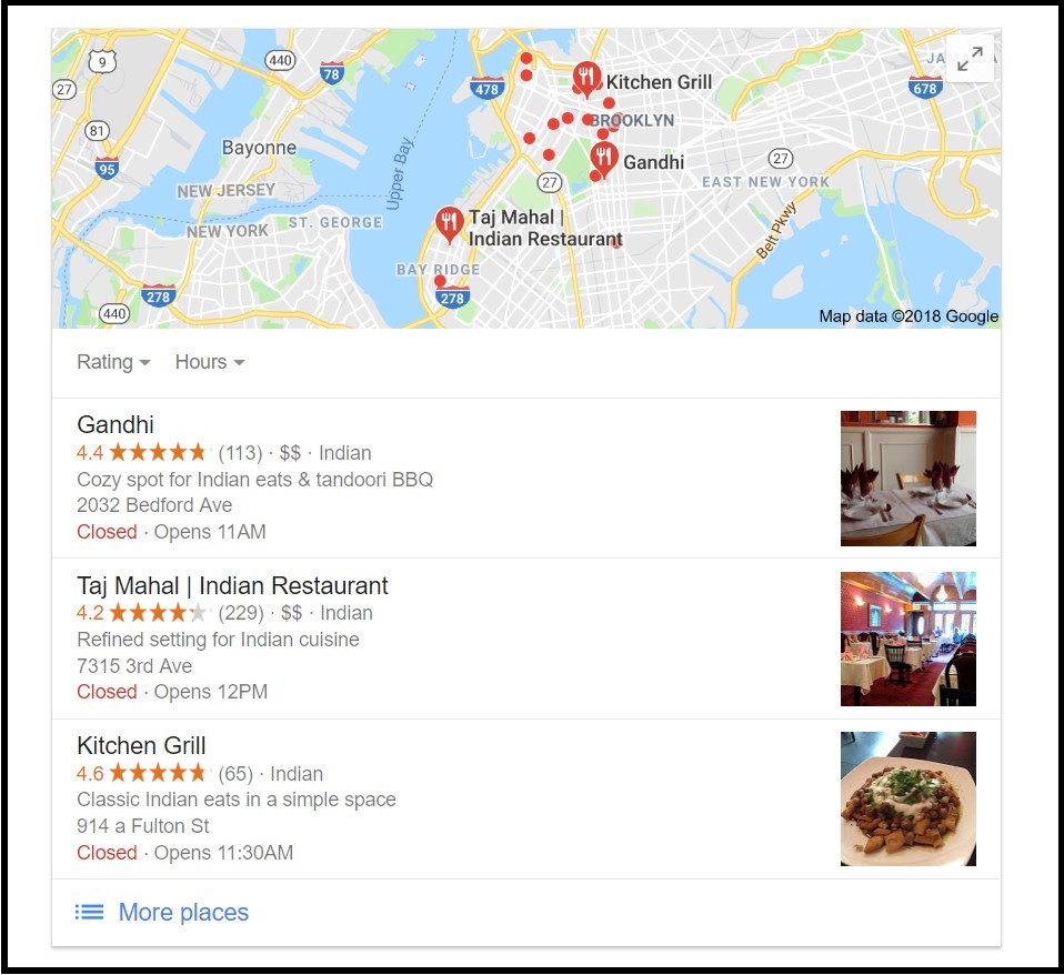 This is one of the restaurant SEO tips that ensures your website appears first to users searching for that term