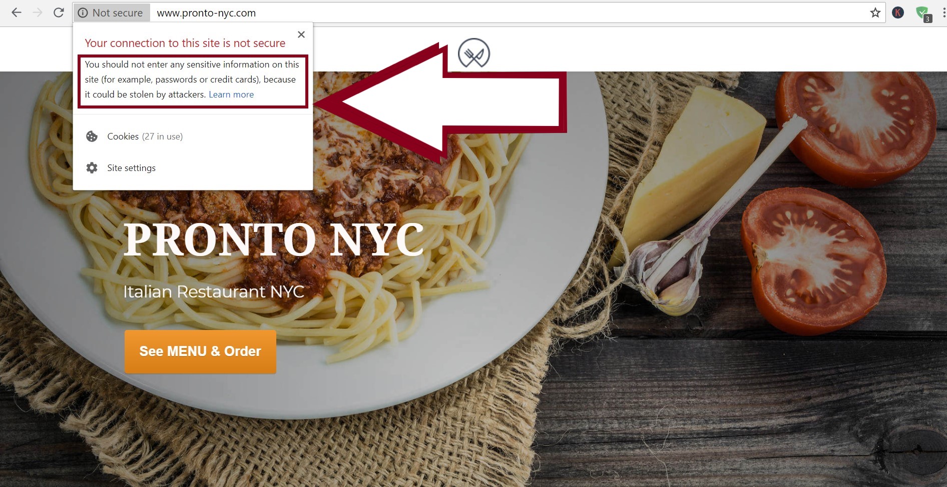 By not securing your website, you risk losing valuable customer data and your client's trust.