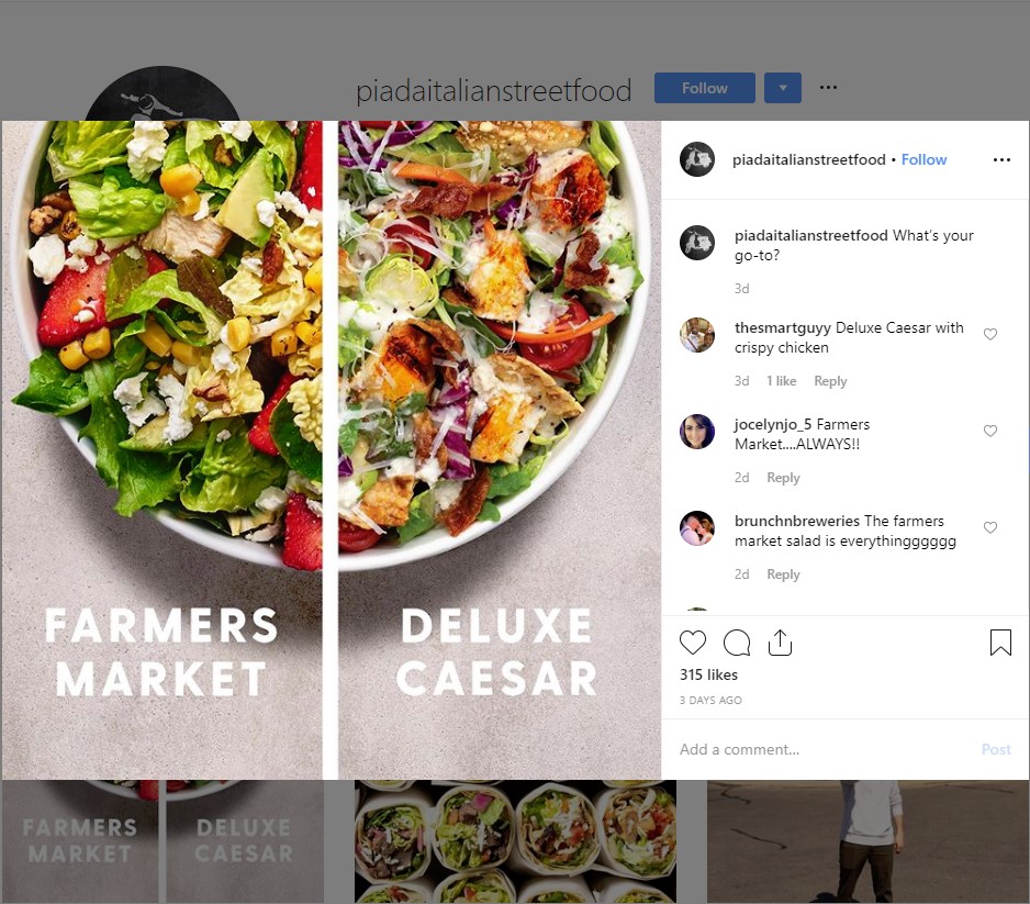 restaurant Instagram marketing