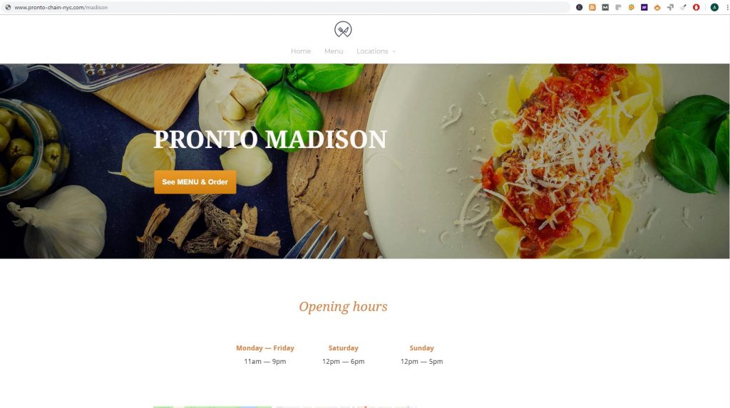 our multiple restaurant system is optimized for seo for multiple cities