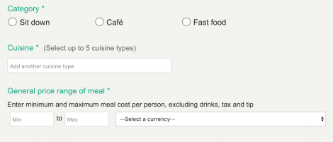 restaurant listing information tripadvisor