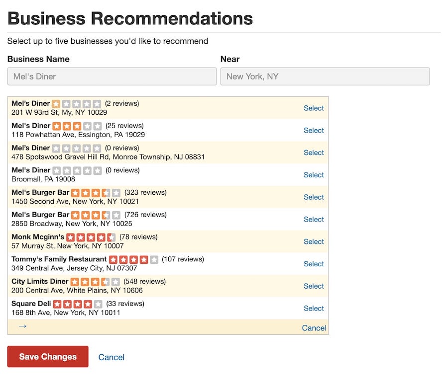 yelp for business benefits: recommend other businesses