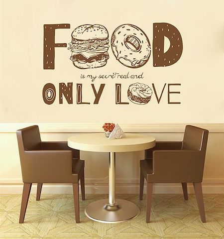 restaurant wall decal