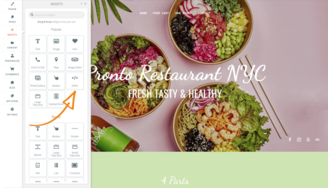 Duda restaurant website