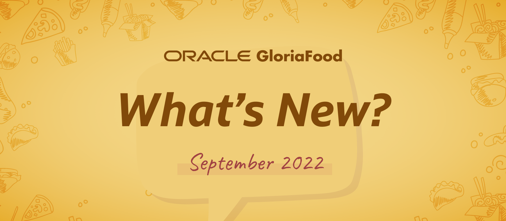 gloriafood updates september