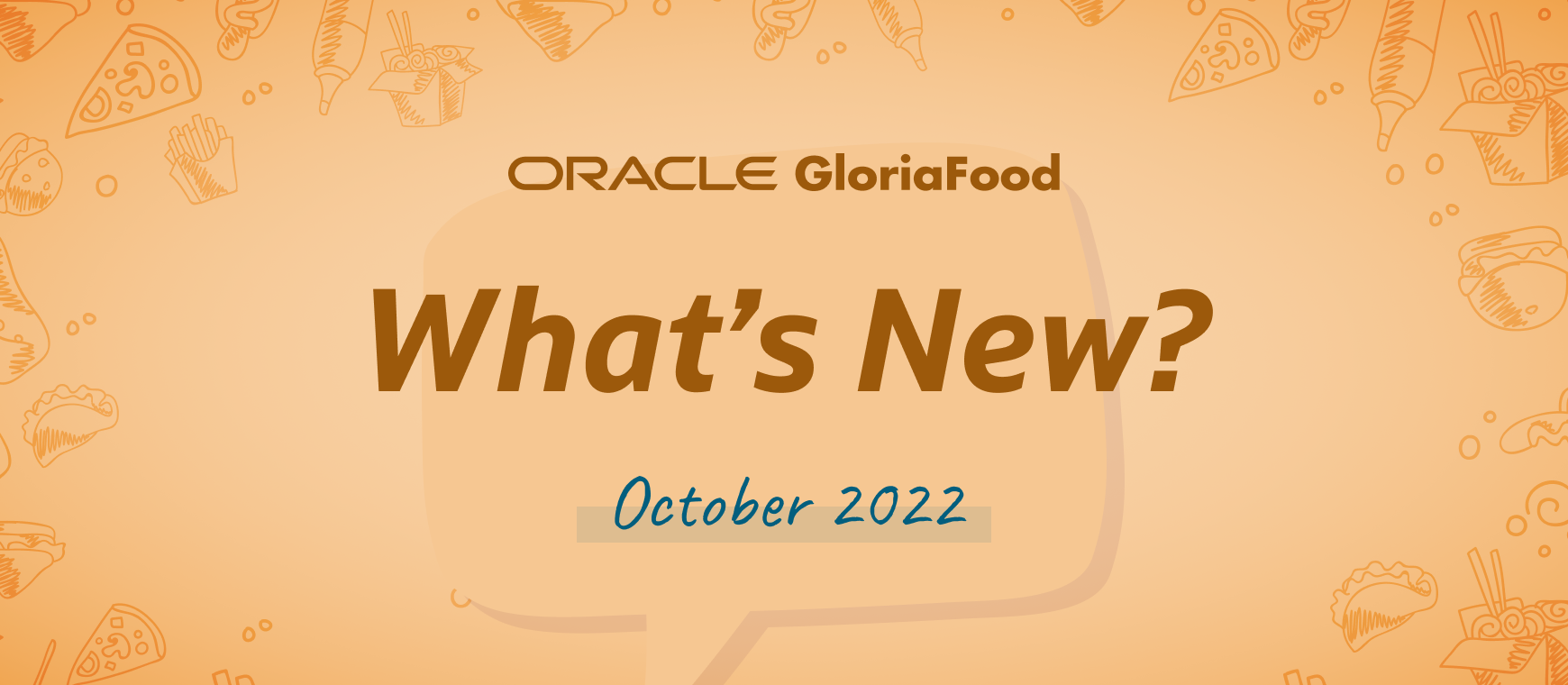 gloriafood updates october