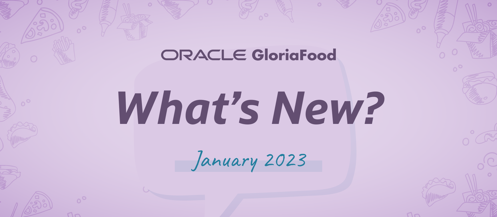 gloriafood updates january 2023