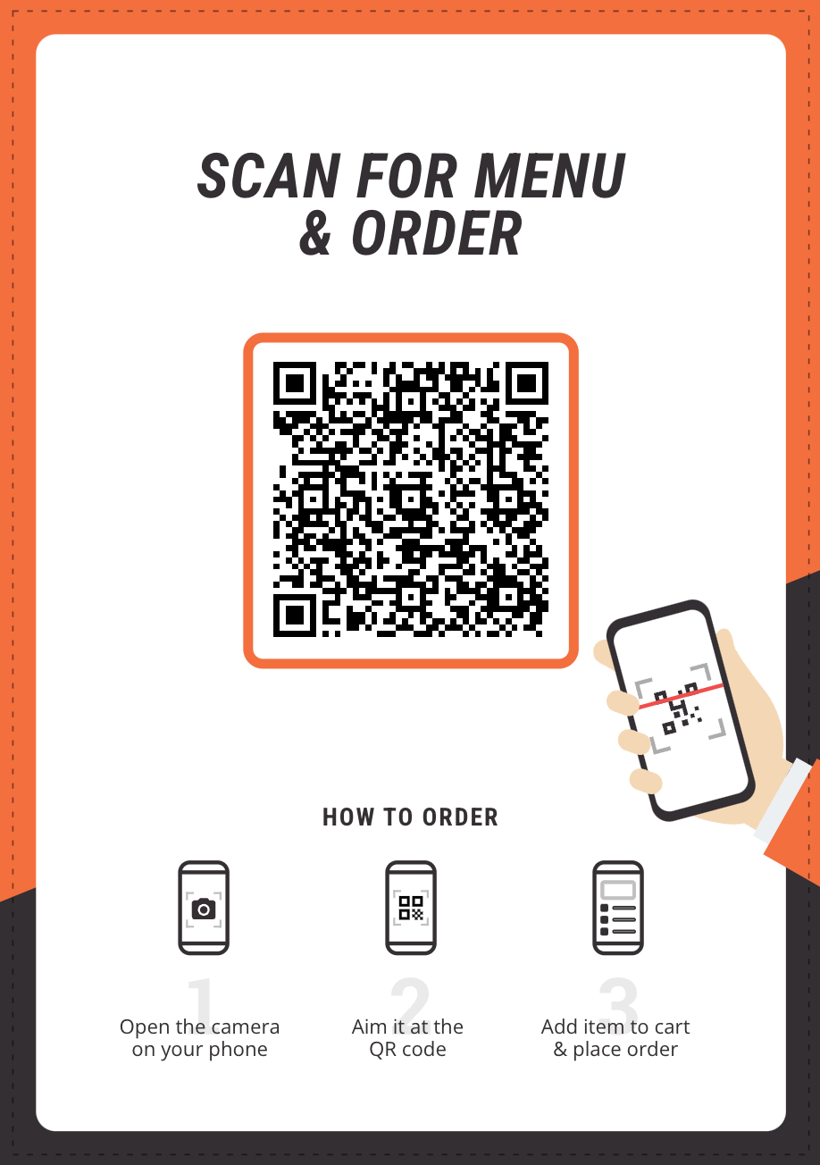 reduce customer wait times by implementing a QR code menu